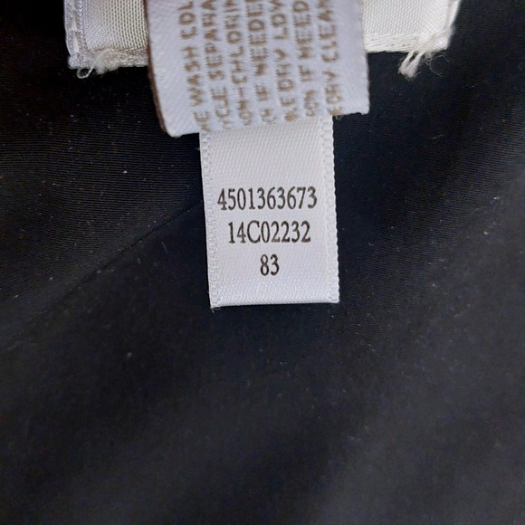 Chicos Soft Black Button Front Rolled Tab Long Sleeve Collared Shirt Size 3 EUC - Picture 11 of 11